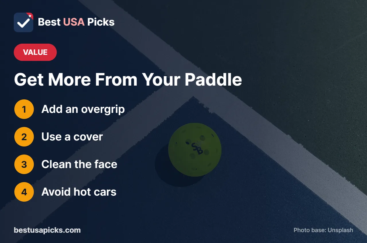 Tips to get more from an affordable pickleball paddle