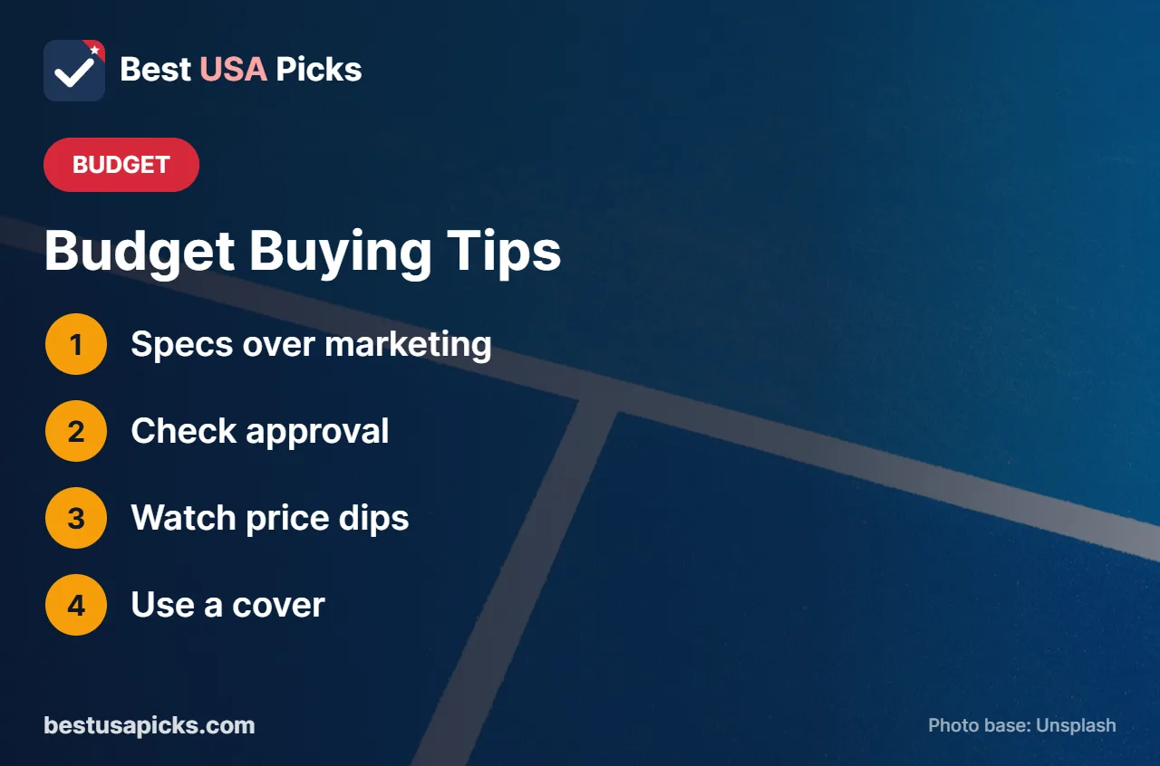 Budget pickleball paddle buying tips