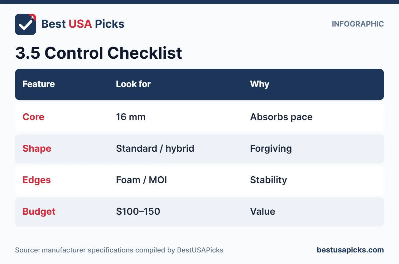 Control paddle checklist for 3.5 pickleball players