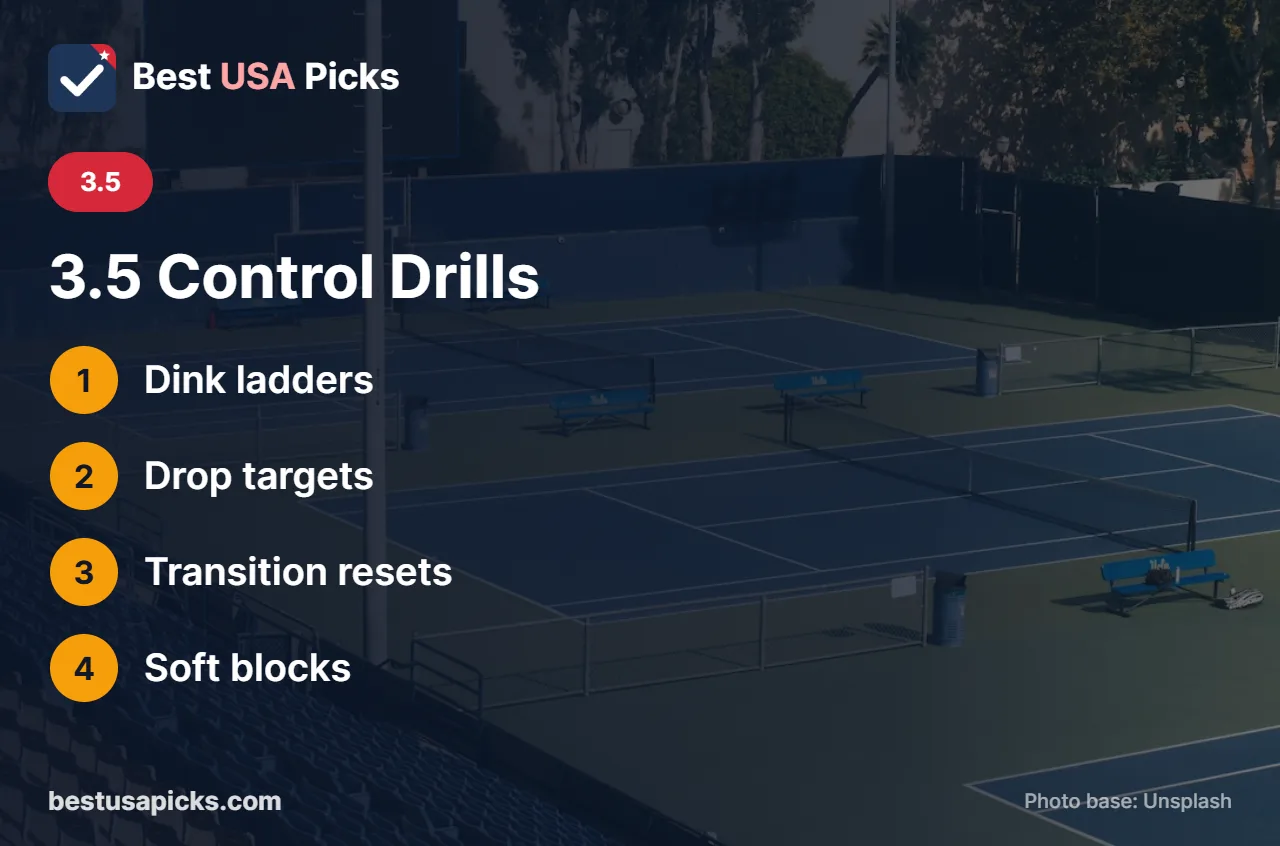 Control drills for 3.5 pickleball players