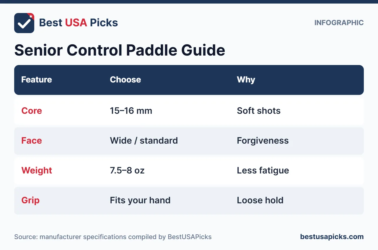 Control paddle guide infographic for seniors