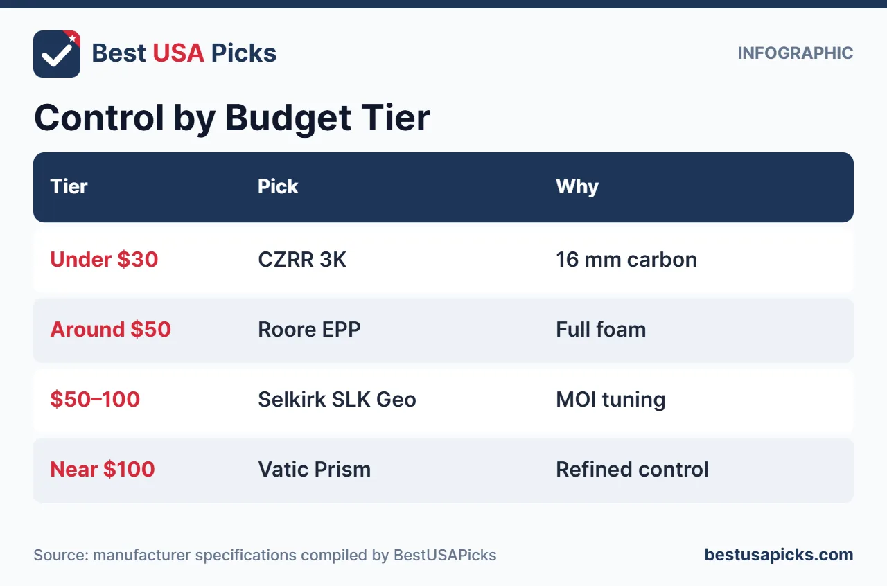 Control paddles by budget tier under 100 dollars
