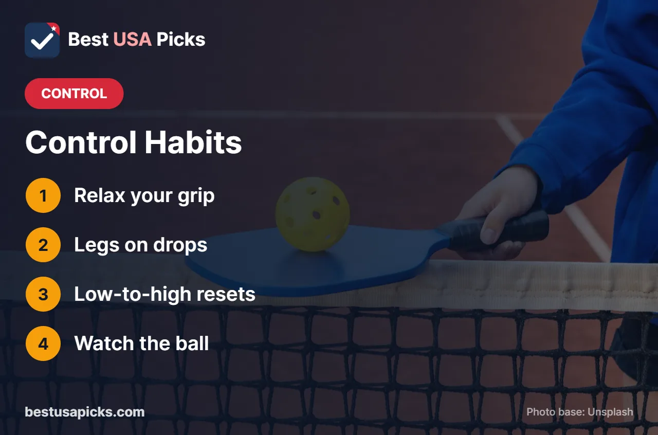 Control pickleball habits