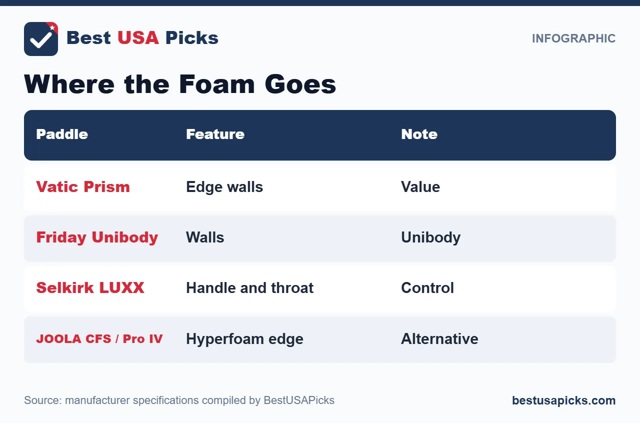Where the Foam Goes for the best foam injected pickleball paddle
