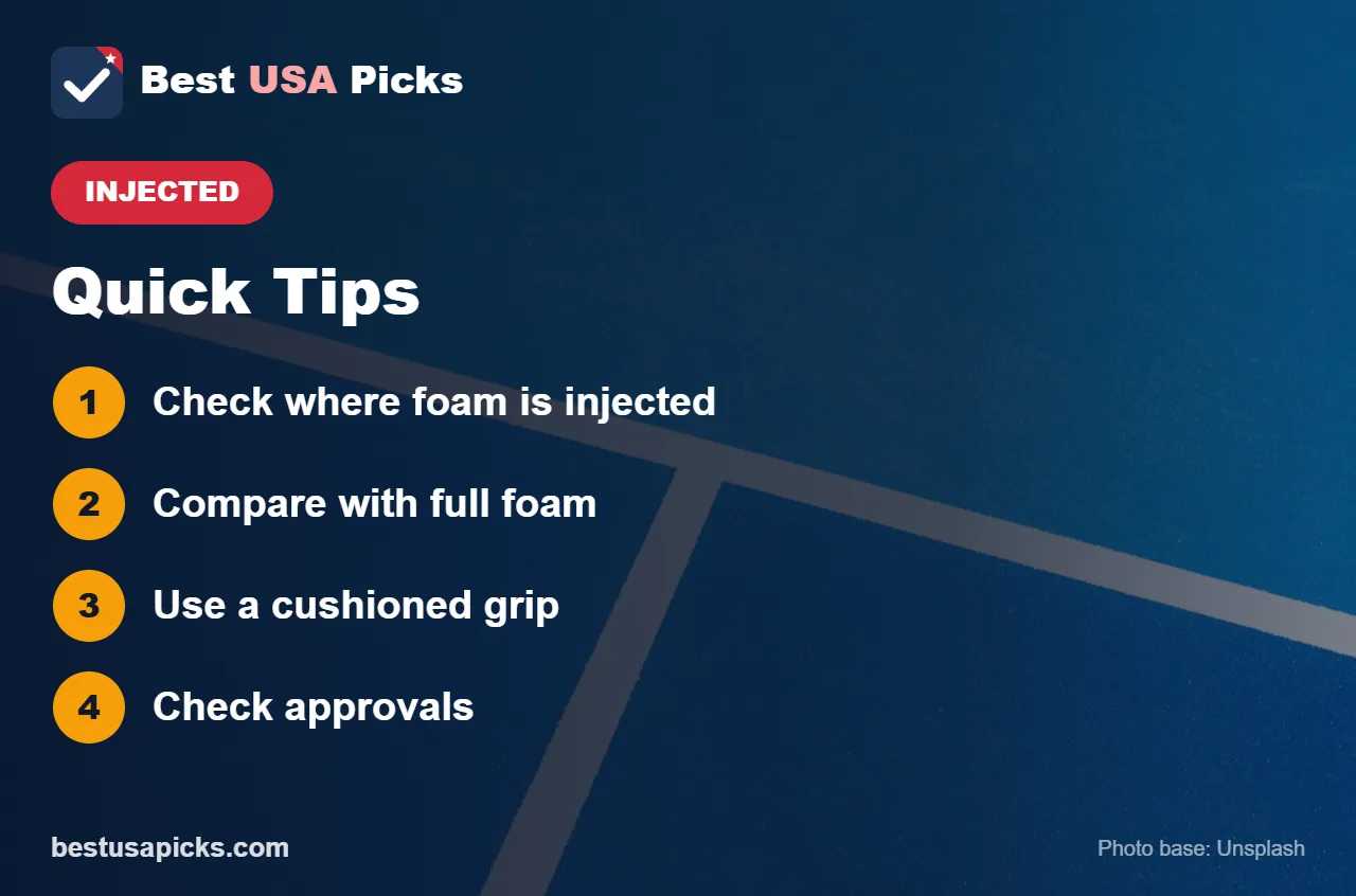 Tips for the best foam injected pickleball paddle