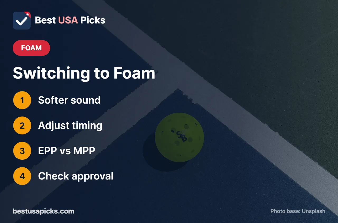 Tips for switching to a foam pickleball paddle