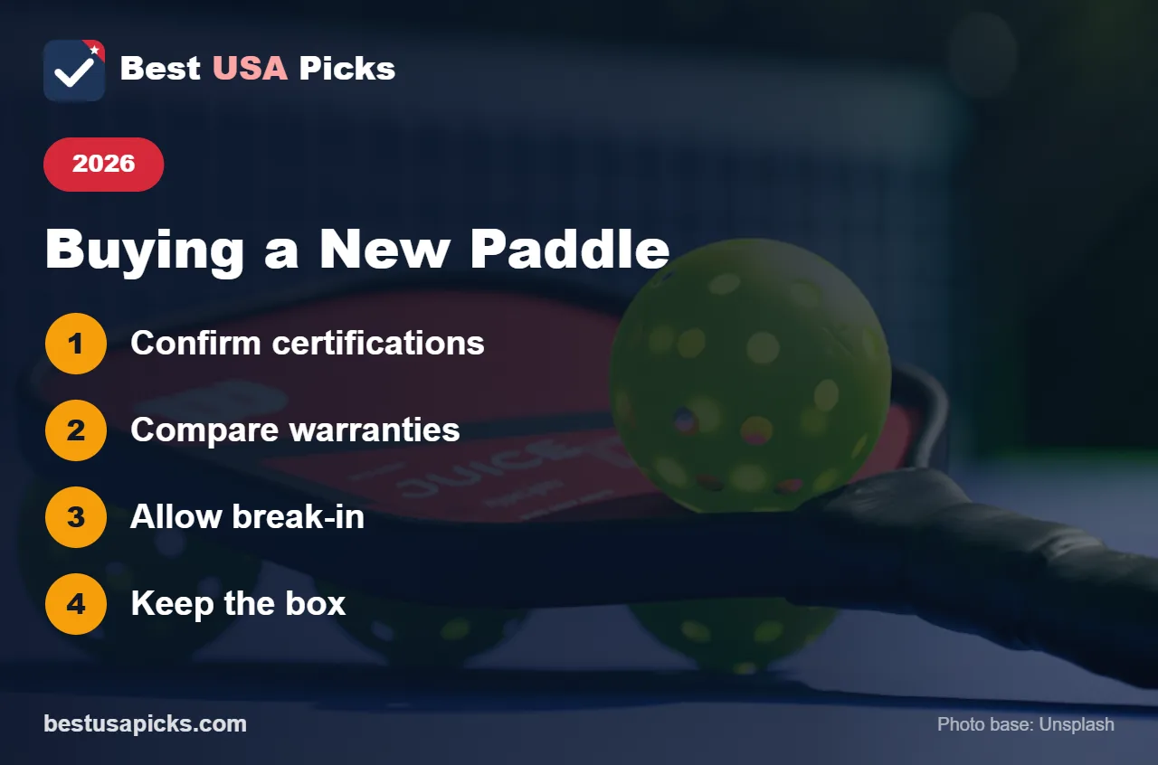 Tips for buying a new 2026 pickleball paddle