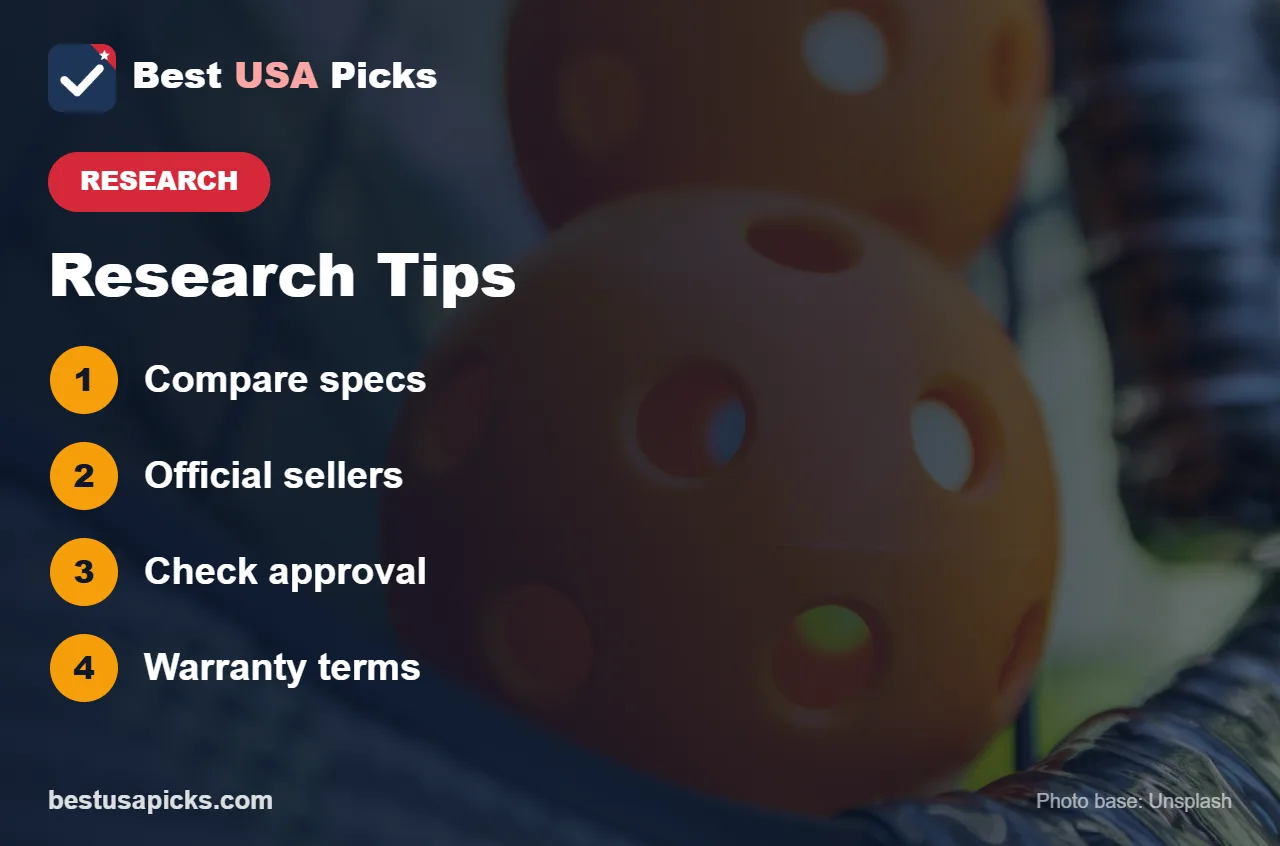 Pickleball paddle research tips