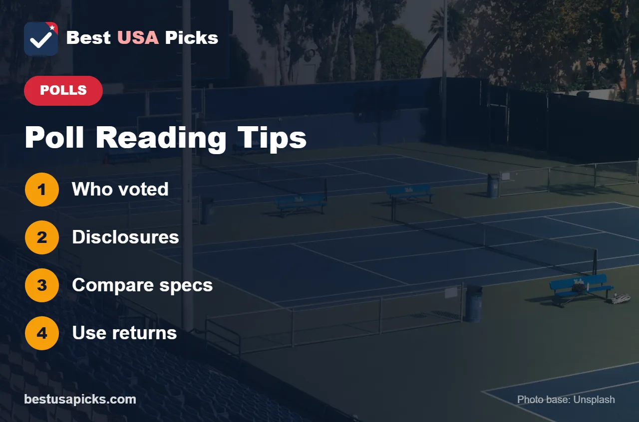 Tips for reading pickleball paddle polls