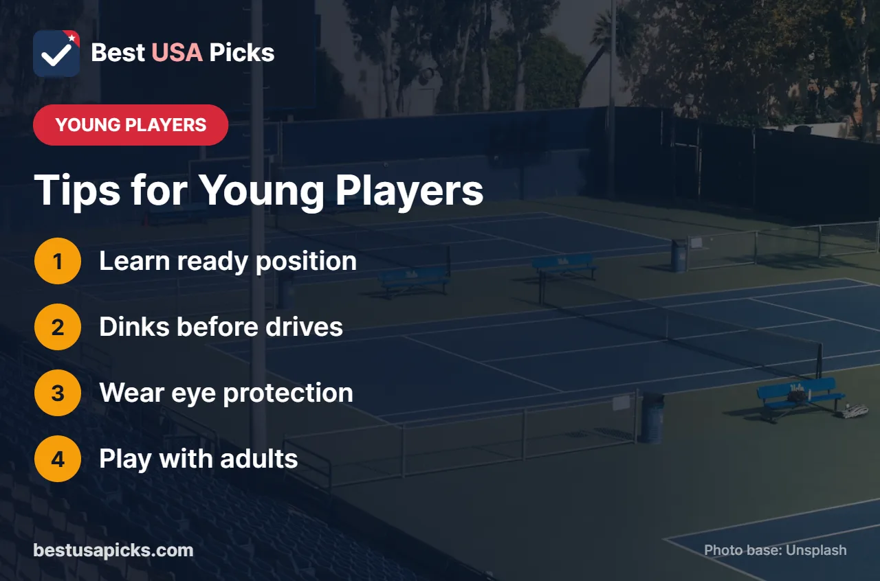 Pickleball tips for young players