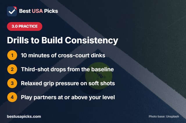 Practice drills for 3.0 pickleball players
