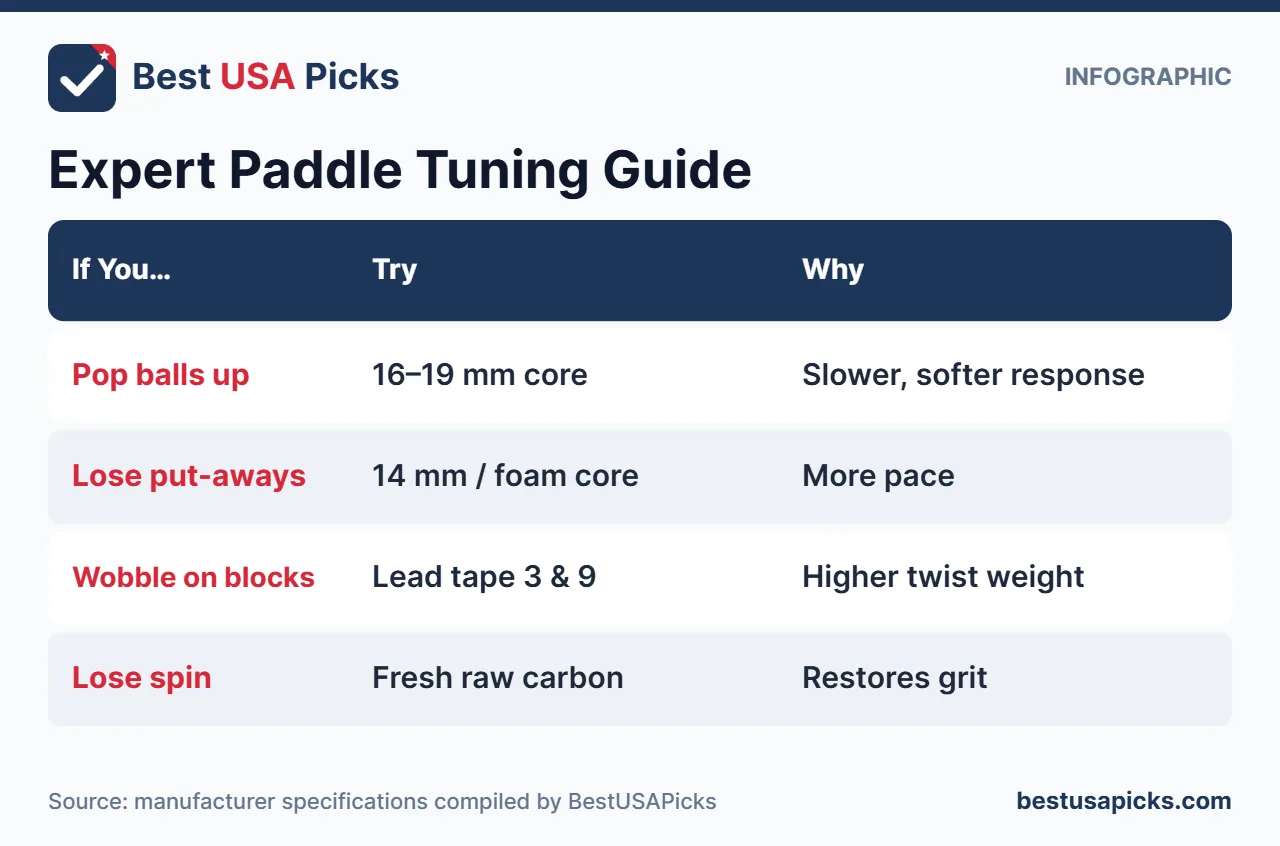 Expert pickleball paddle tuning guide for 5.0 players