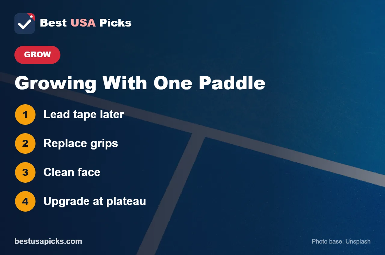 Tips for growing with one pickleball paddle
