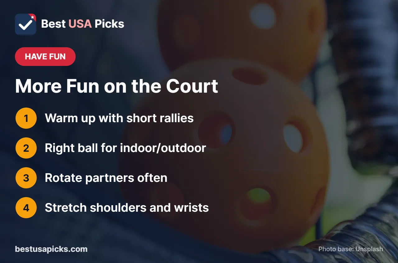 Tips for casual pickleball players