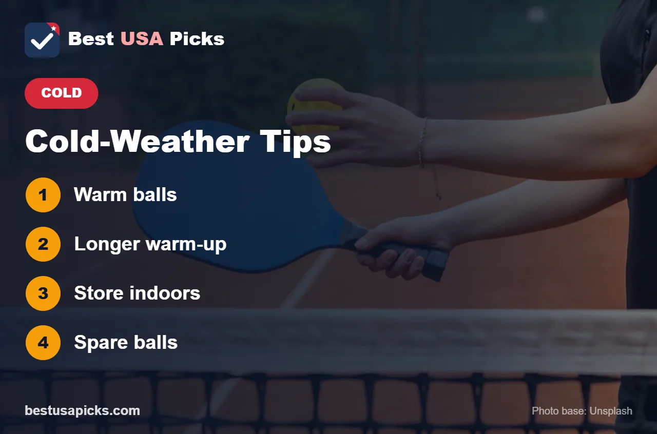 Cold-weather pickleball tips