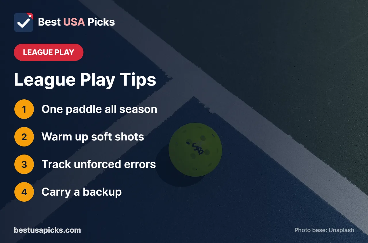 League play tips for pickleball