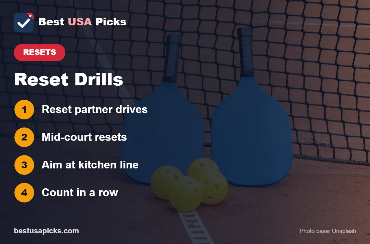 Pickleball reset drills