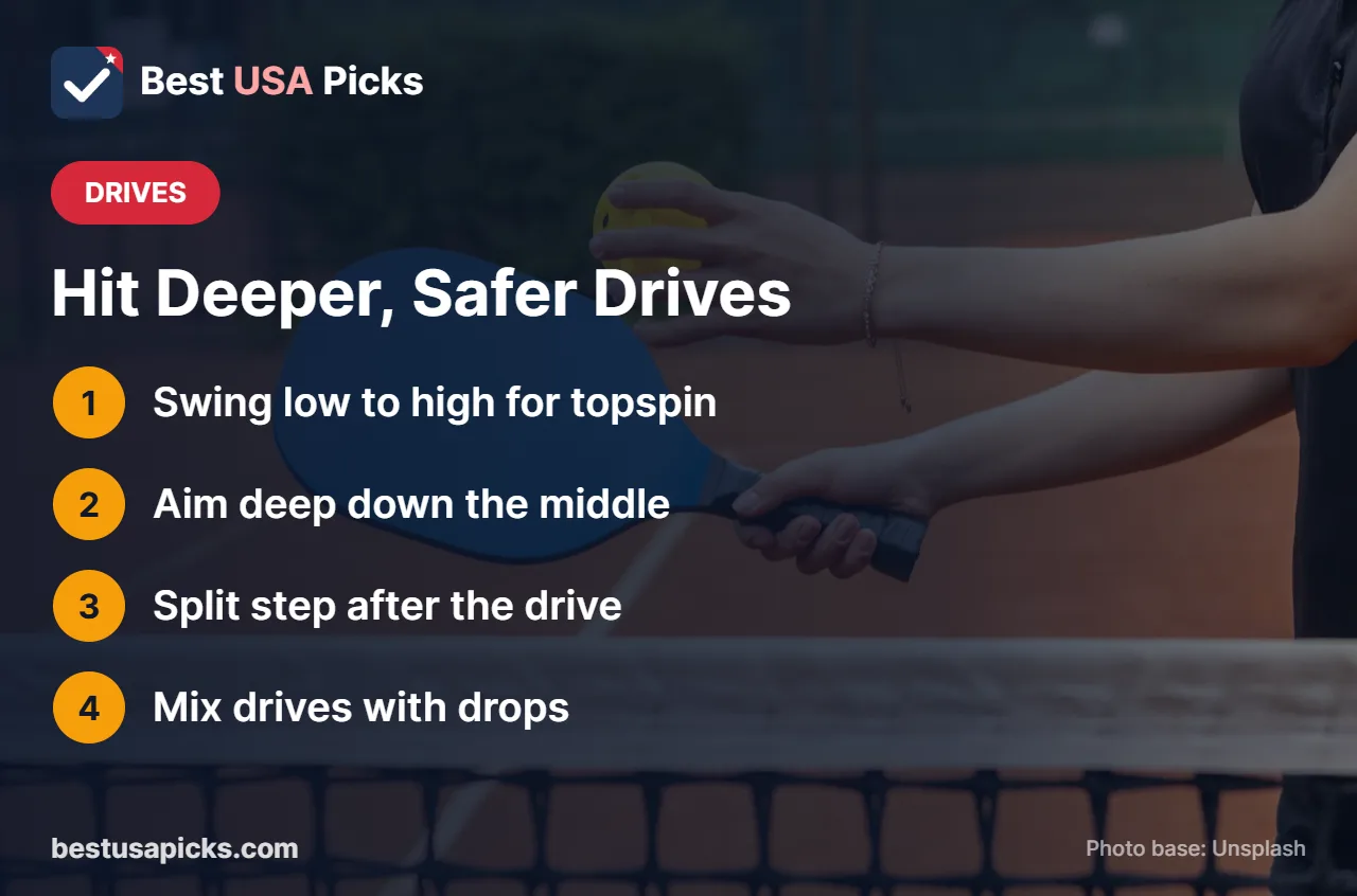 Pickleball drive technique tips