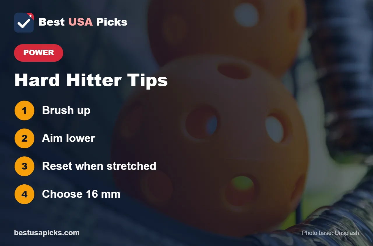 Tips for hard-hitting pickleball players