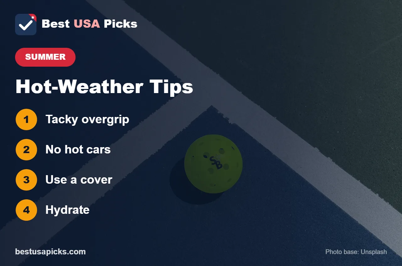 Hot-weather pickleball tips