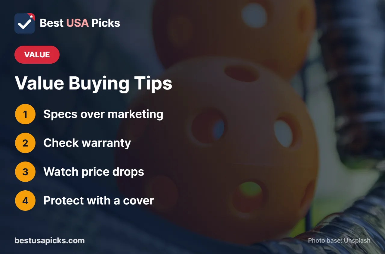 Value buying tips for pickleball paddles