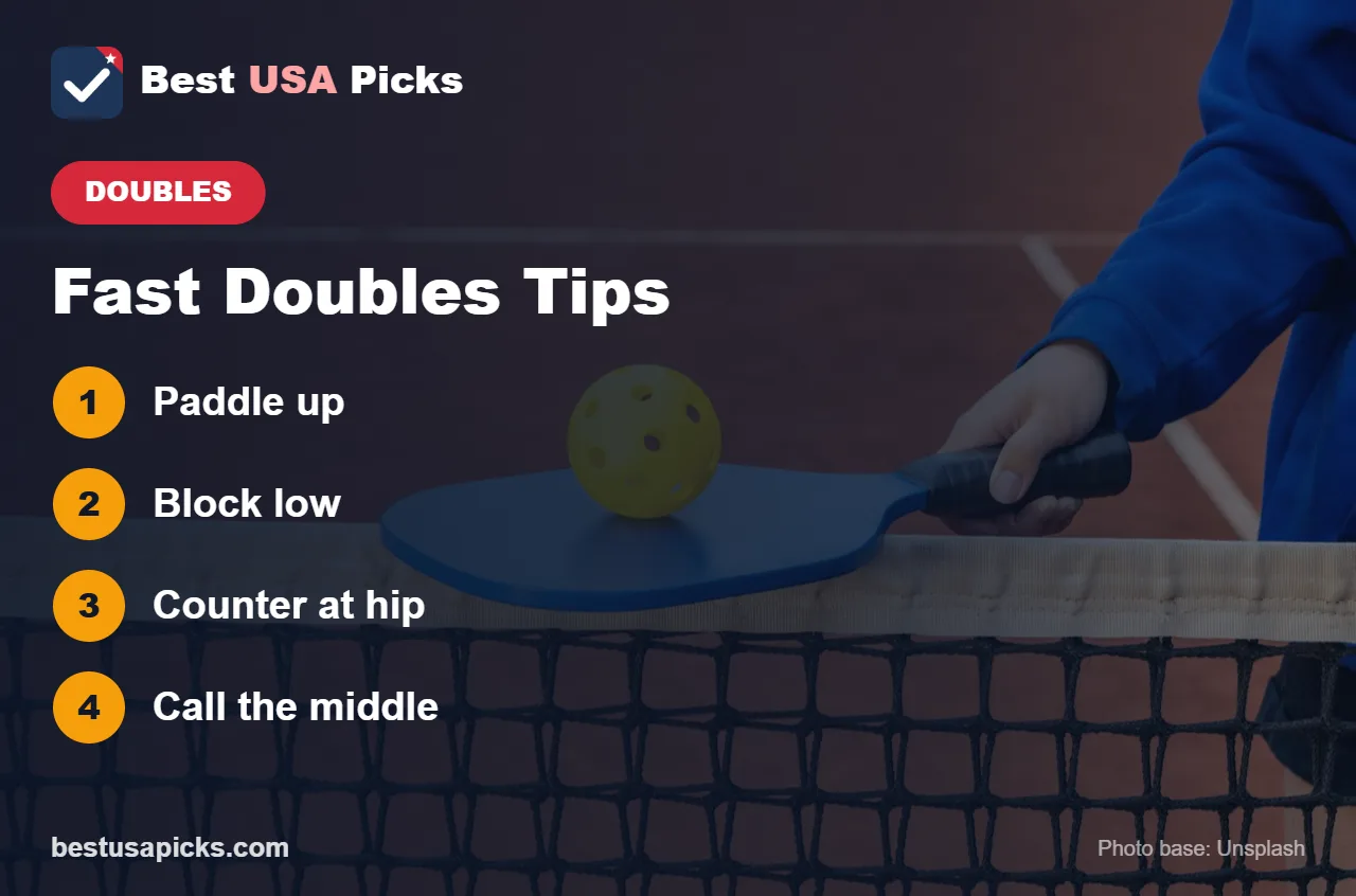 Fast doubles pickleball tips