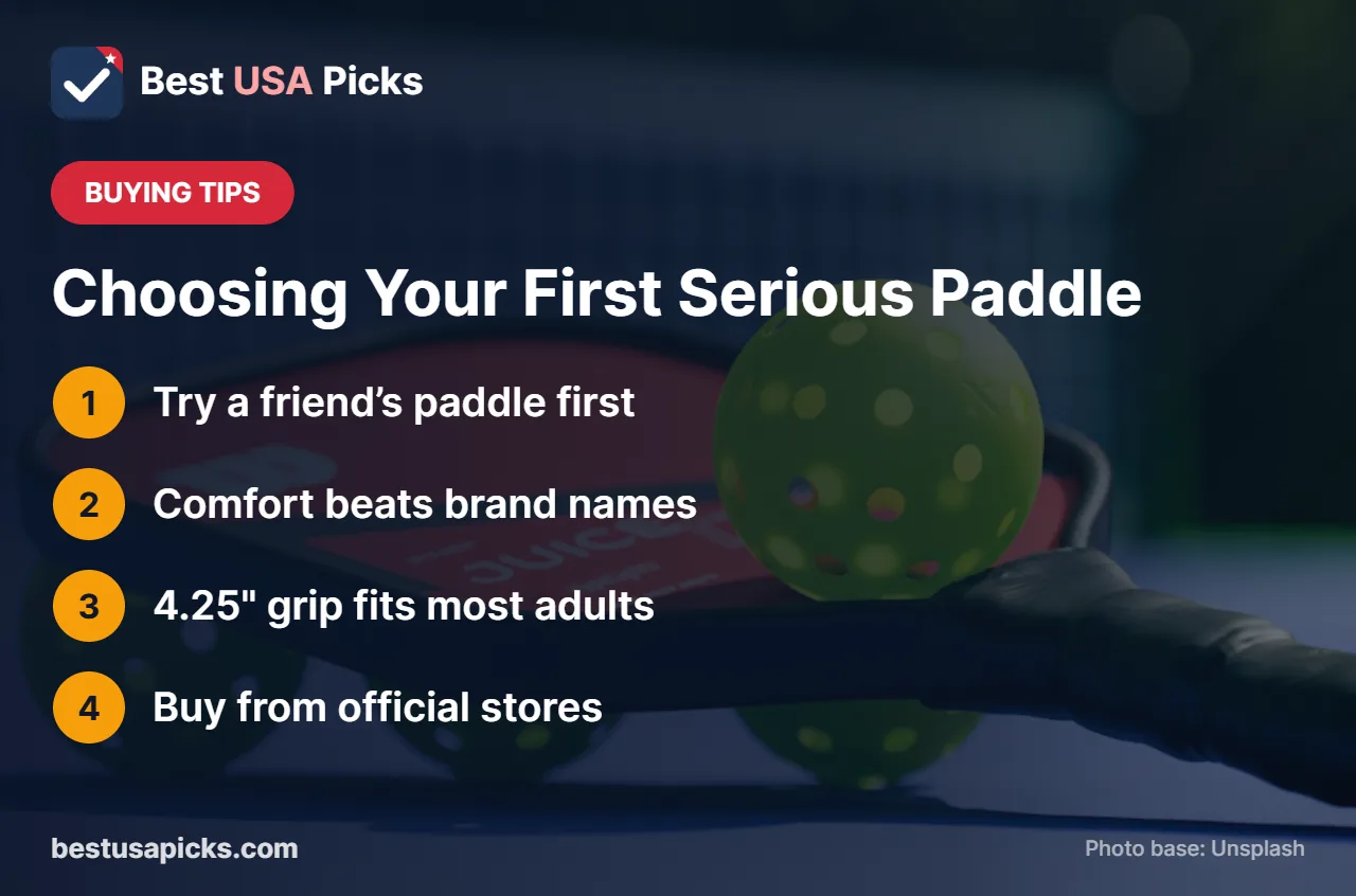 Tips for choosing a pickleball paddle