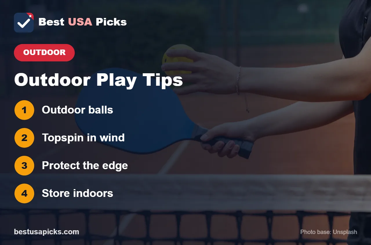 Outdoor pickleball tips
