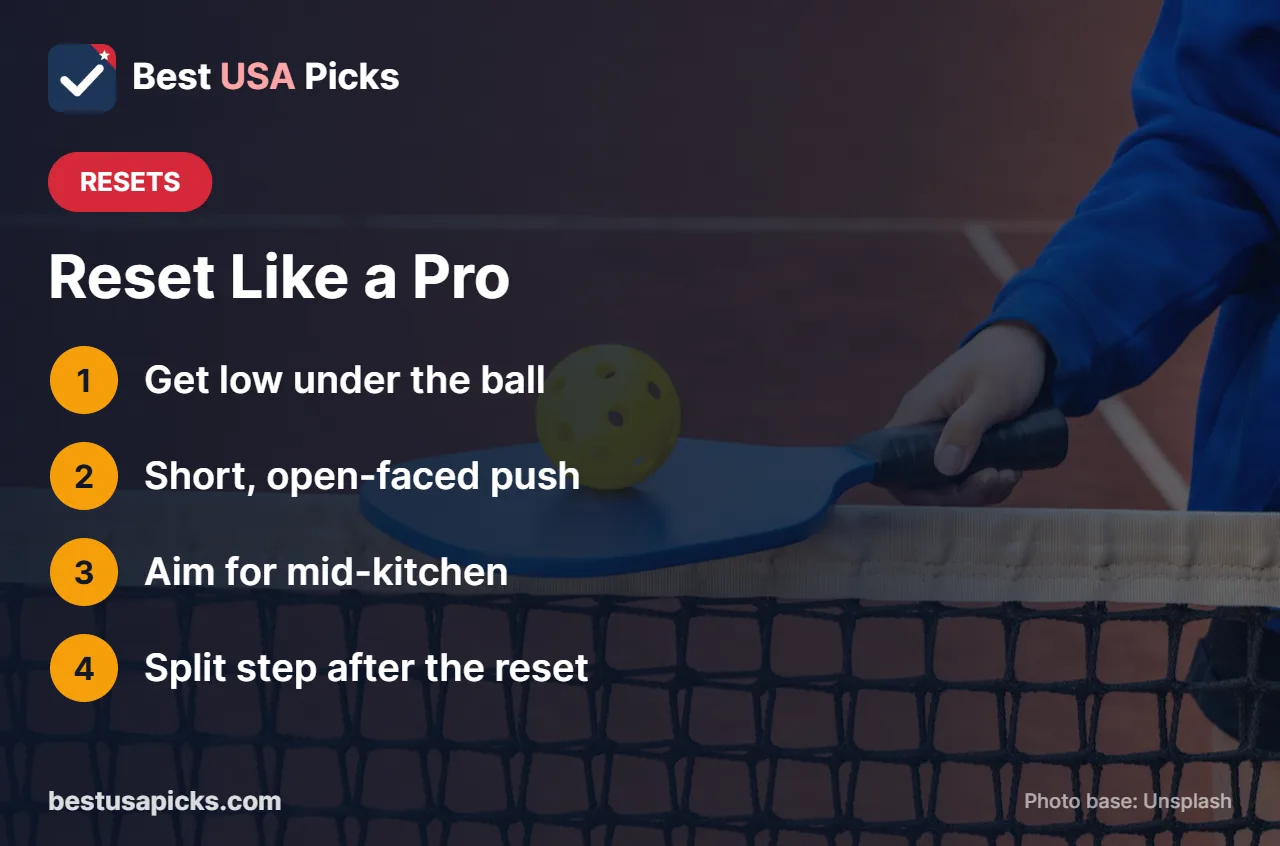 Pickleball reset technique tips