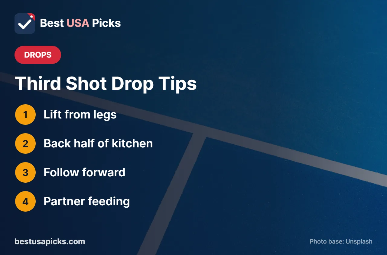 Third shot drop tips