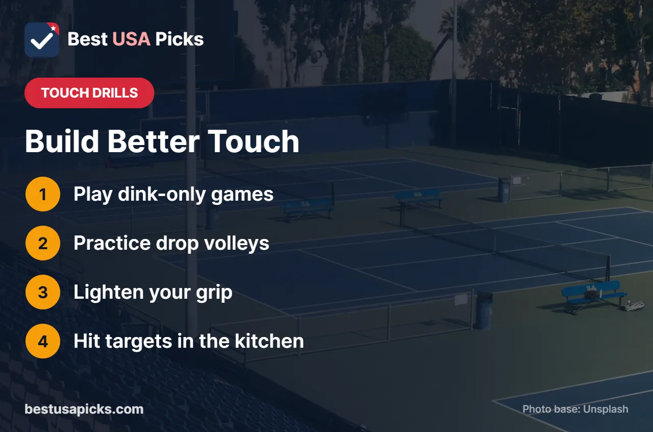 Drills to improve touch in pickleball