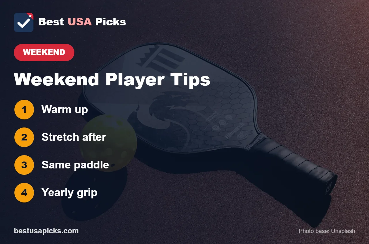 Weekend pickleball tips