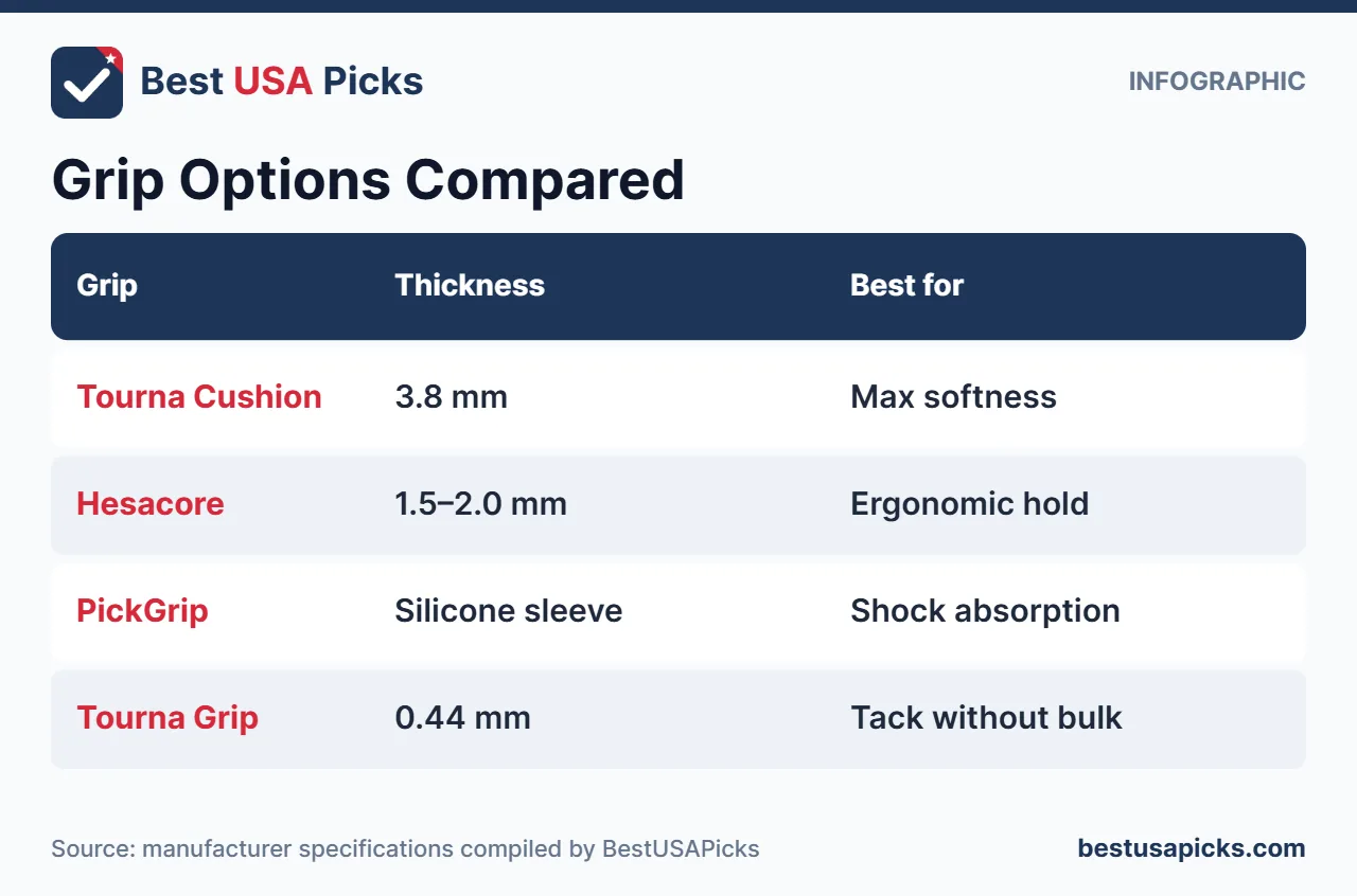 Comparison of pickleball grips for arthritic hands