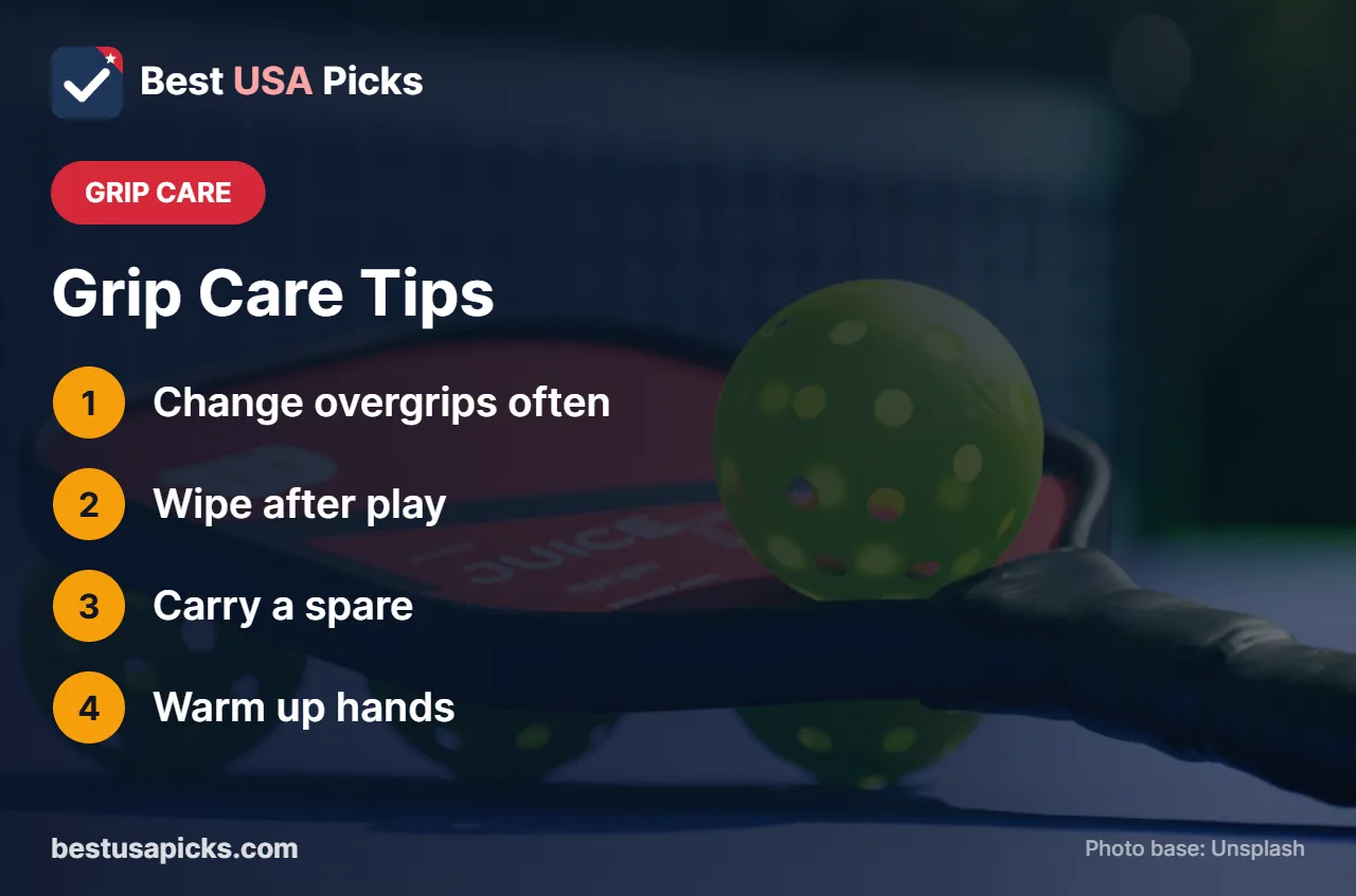Pickleball grip care tips
