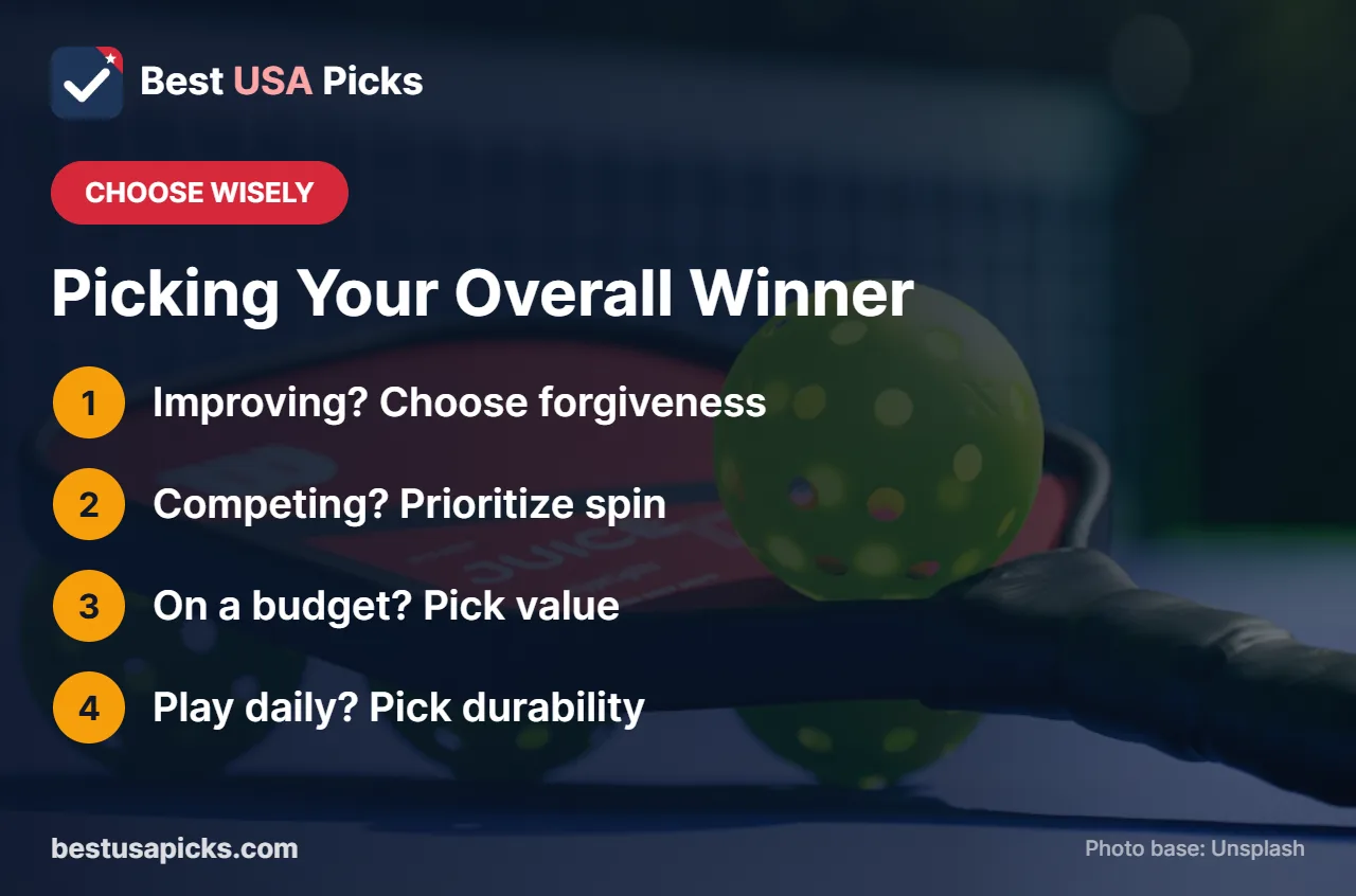 How to pick between the best overall pickleball paddles
