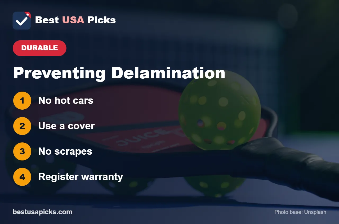 Tips to prevent paddle delamination