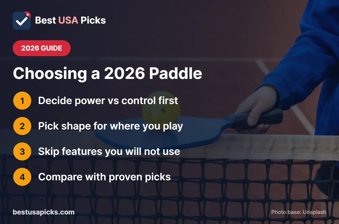 How to choose a 2026 pickleball paddle