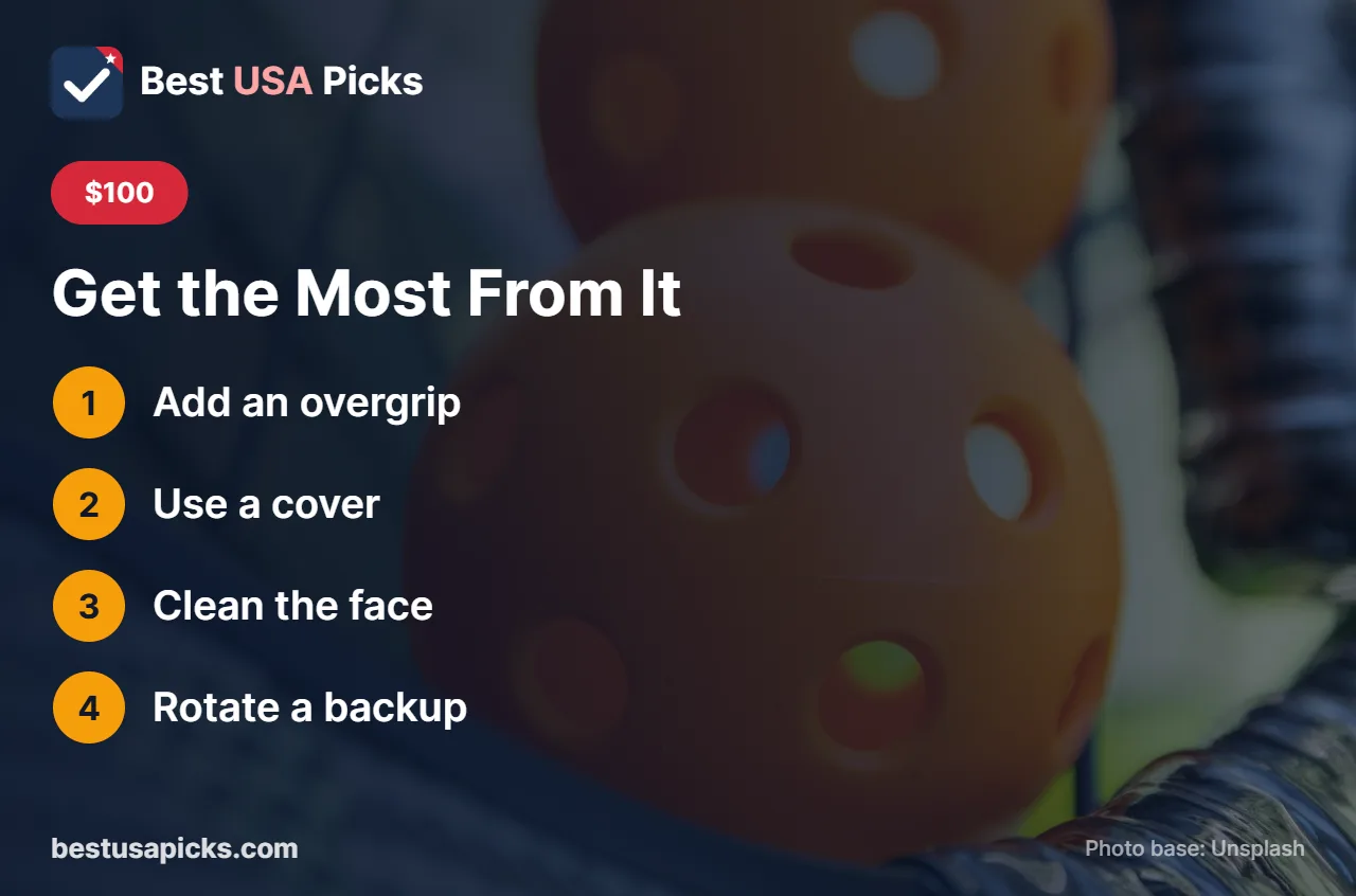Tips for a pickleball paddle under 100 dollars