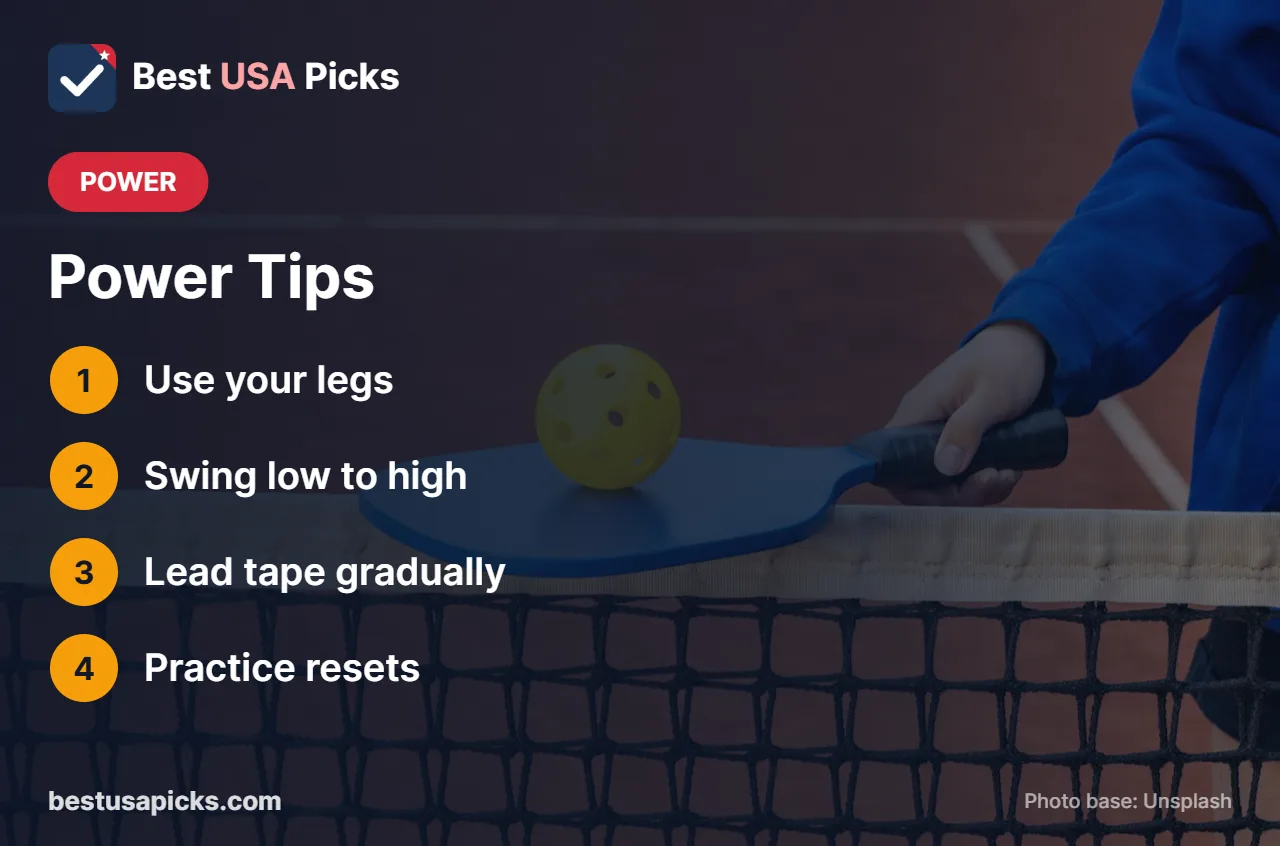 Pickleball power tips