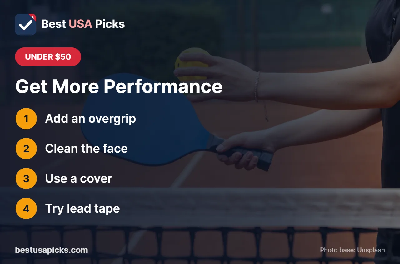 Tips to get performance from a budget pickleball paddle