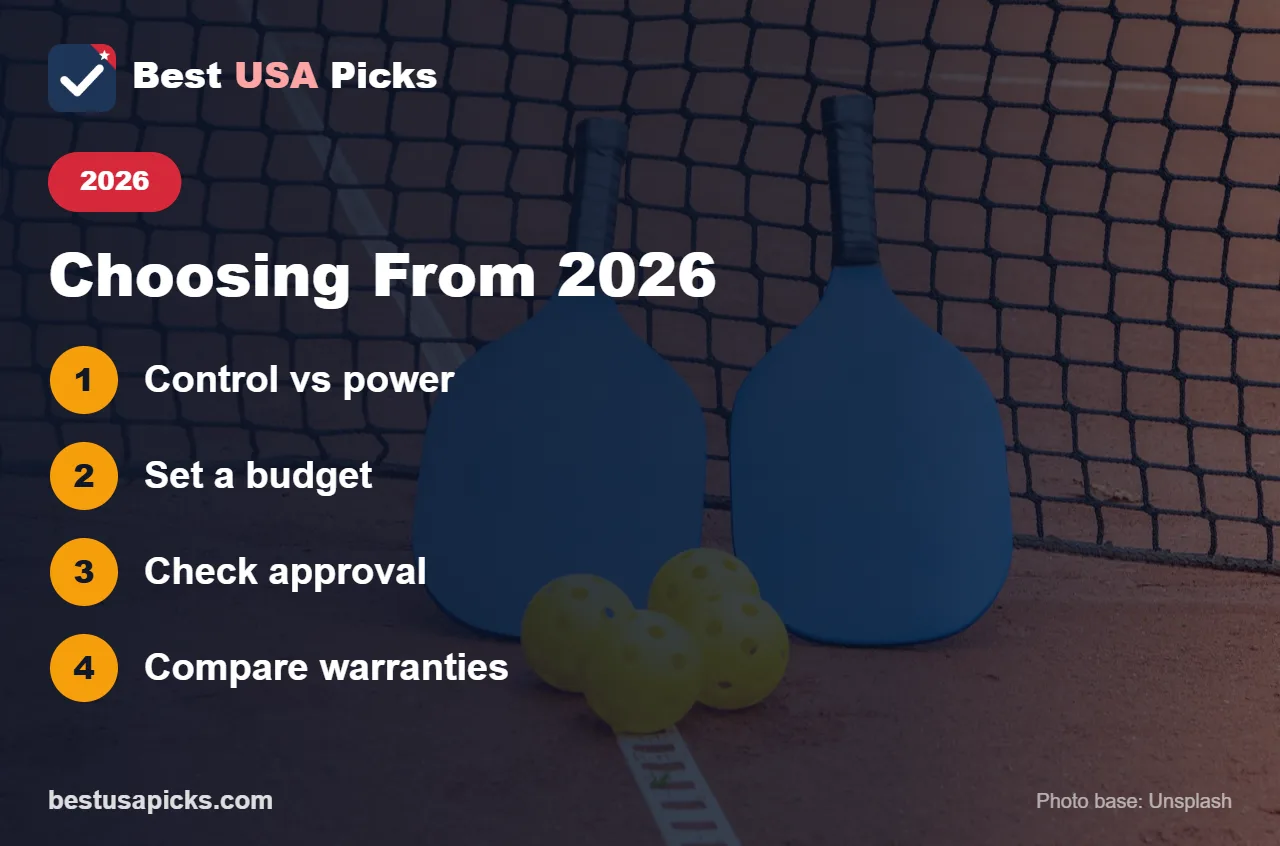 Tips for choosing a 2026 pickleball paddle