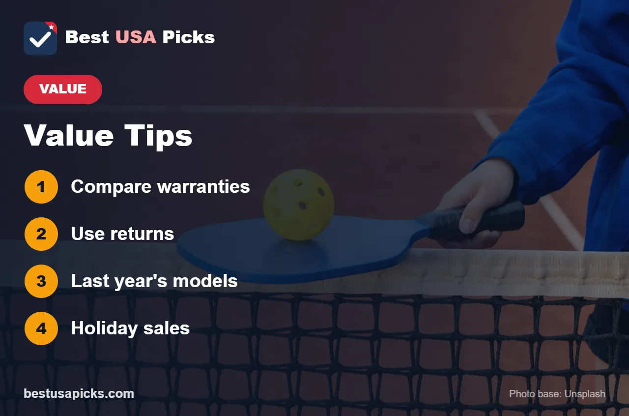 Pickleball paddle value tips