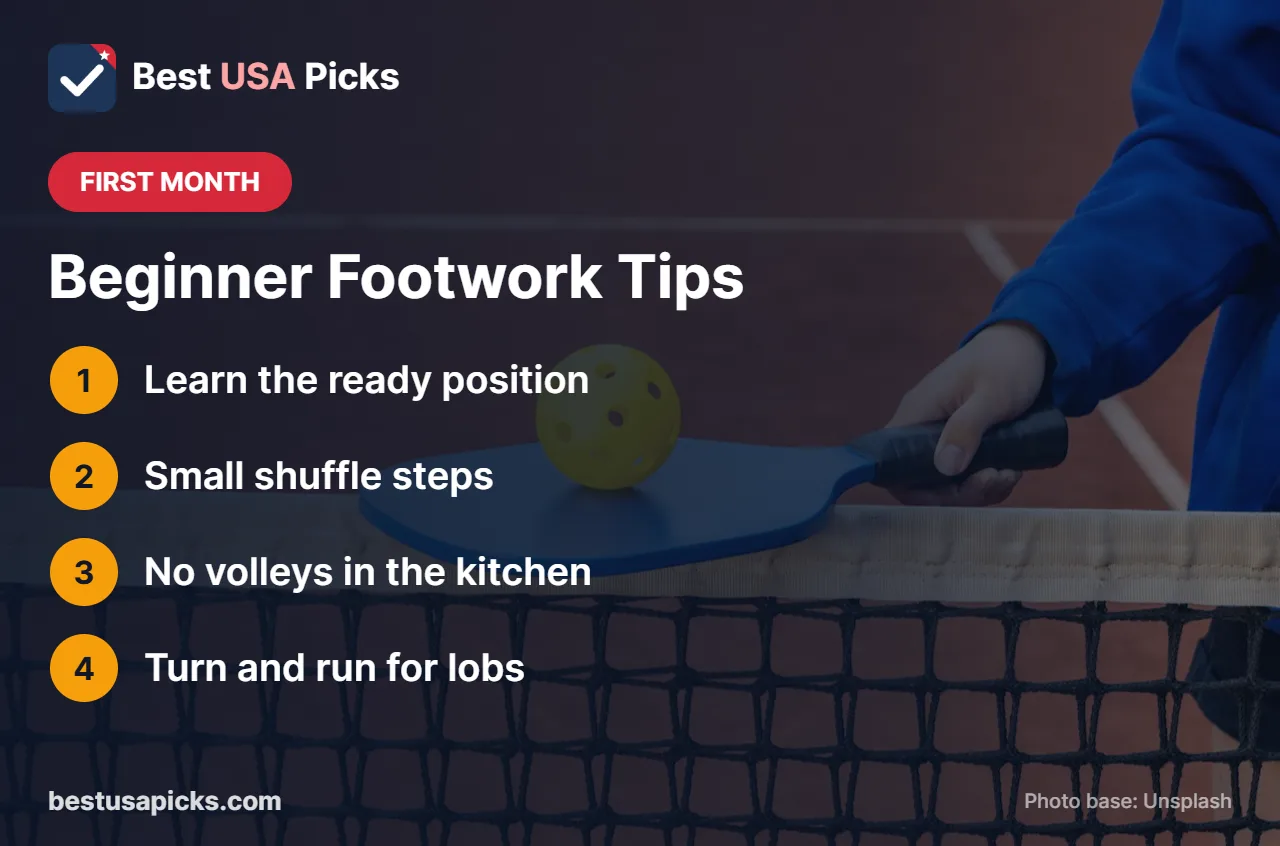 Footwork tips for beginner pickleball players