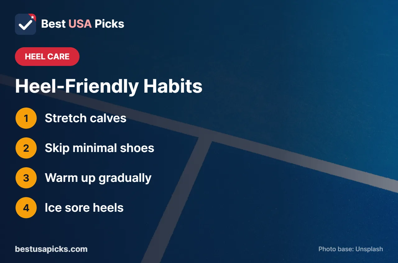 Heel-friendly habits for pickleball players