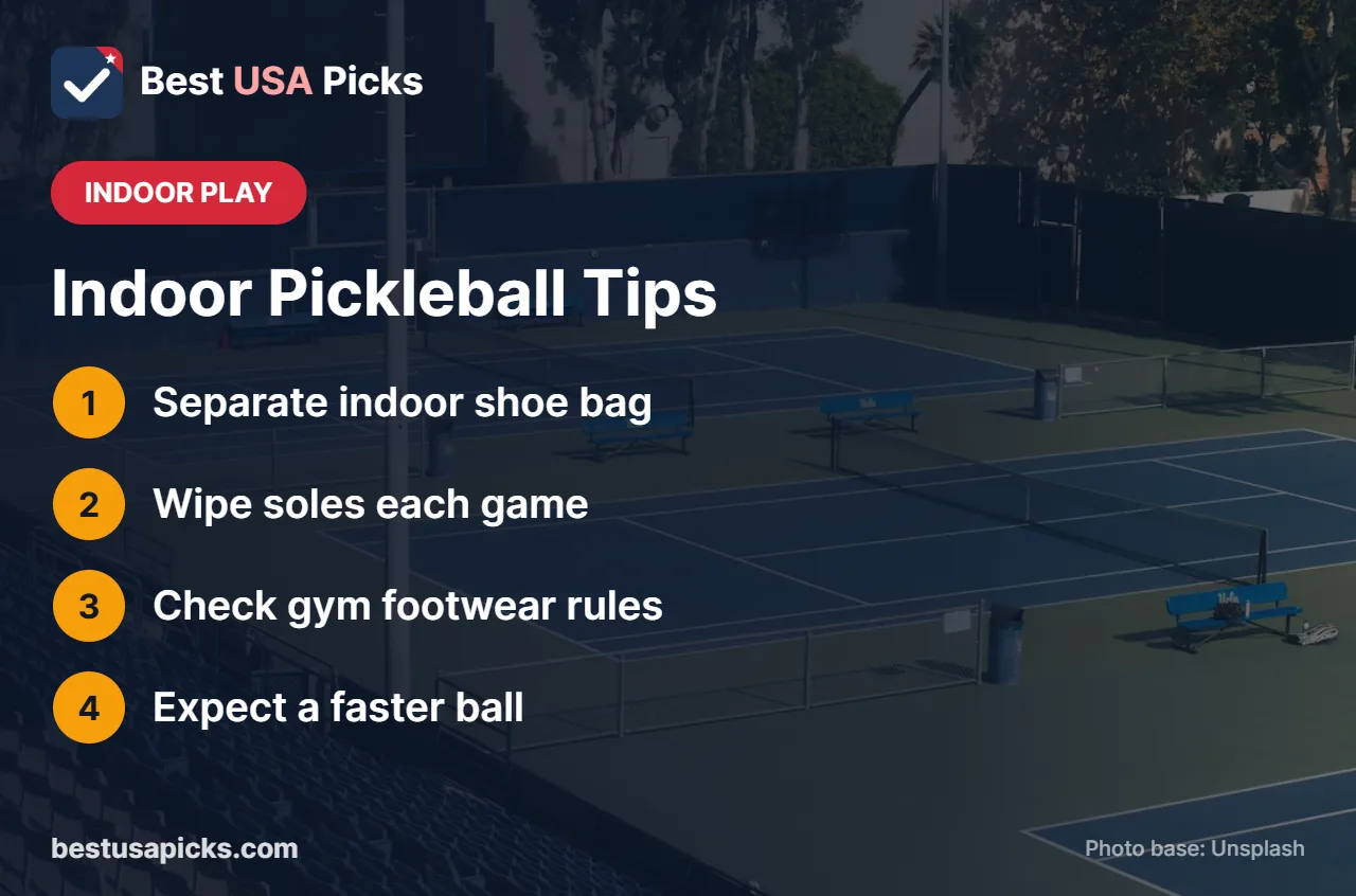 Tips for indoor pickleball players