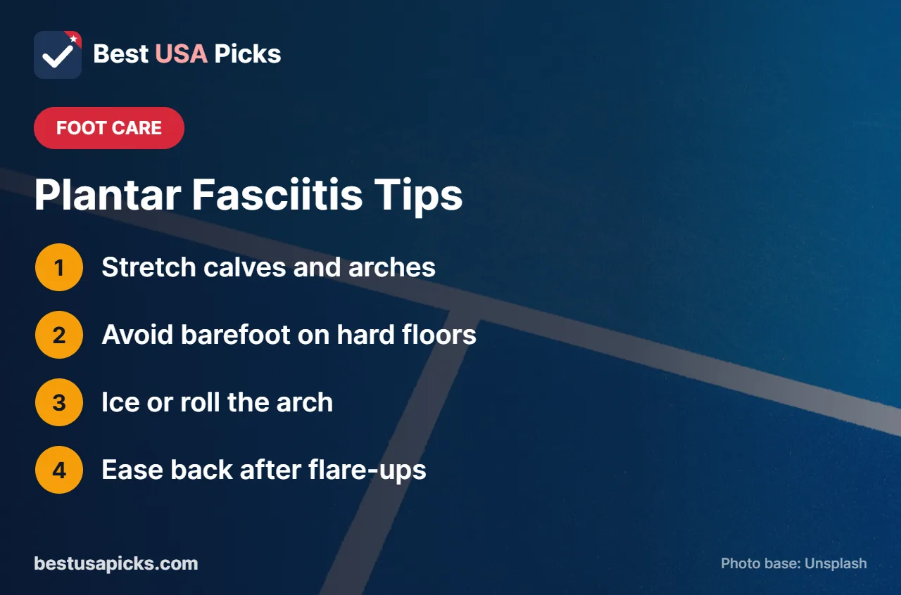Plantar fasciitis tips for men pickleball players