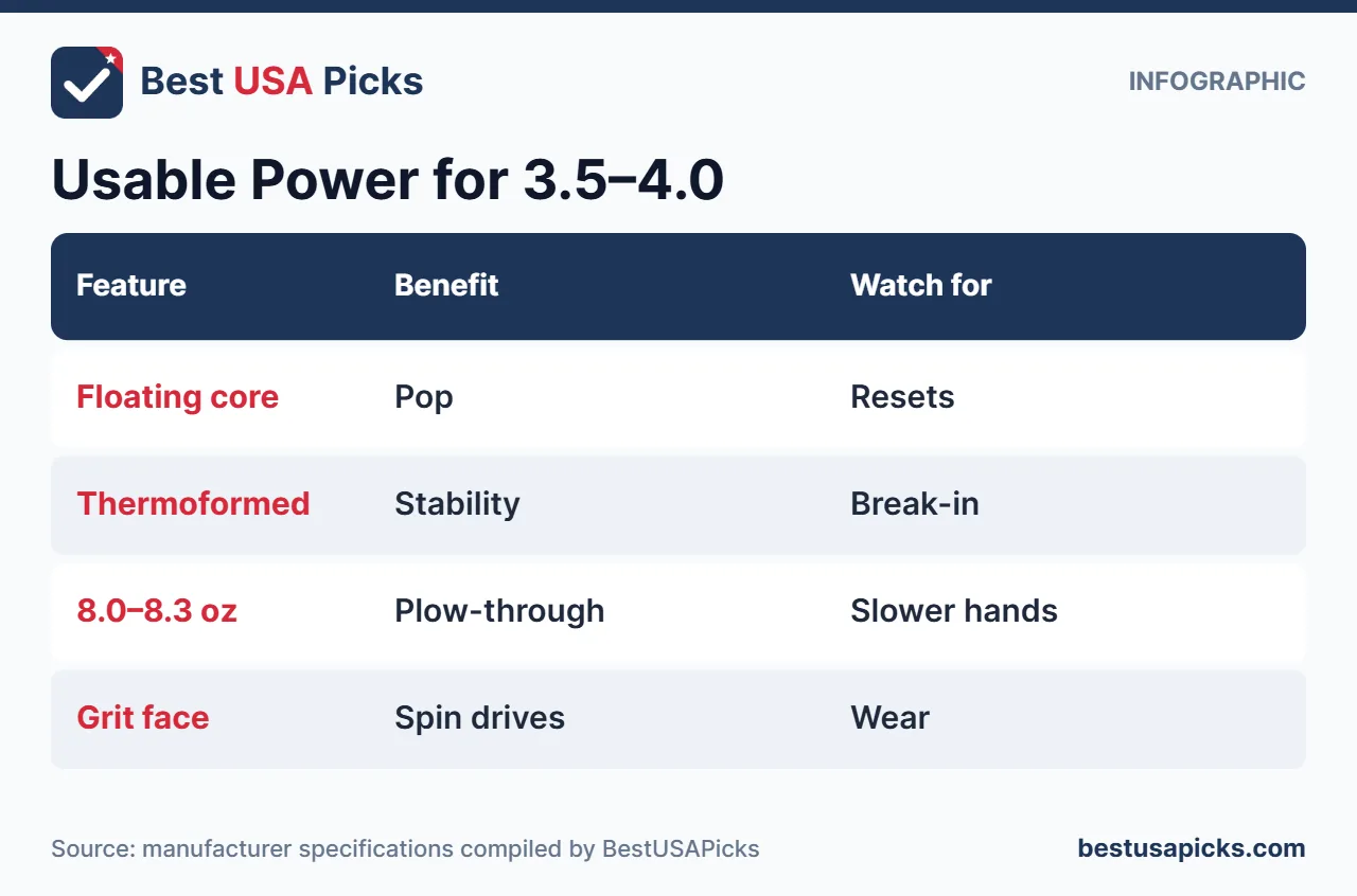 Usable power paddle features for intermediate players