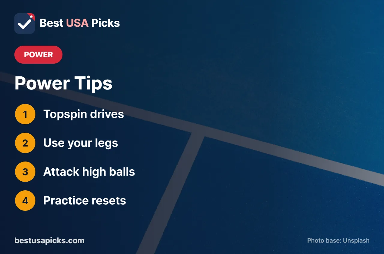 Pickleball power tips