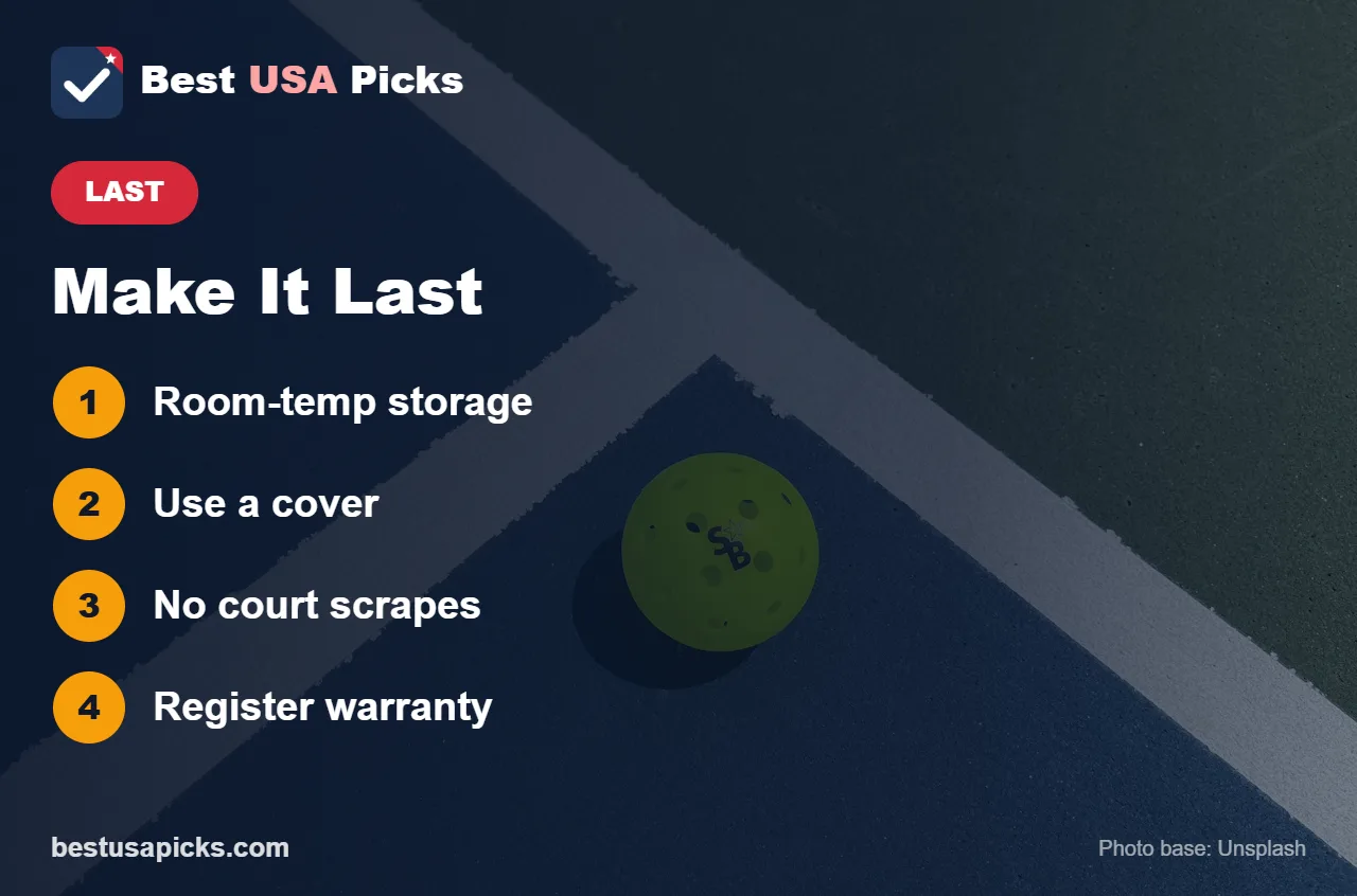 How to make a pickleball paddle last