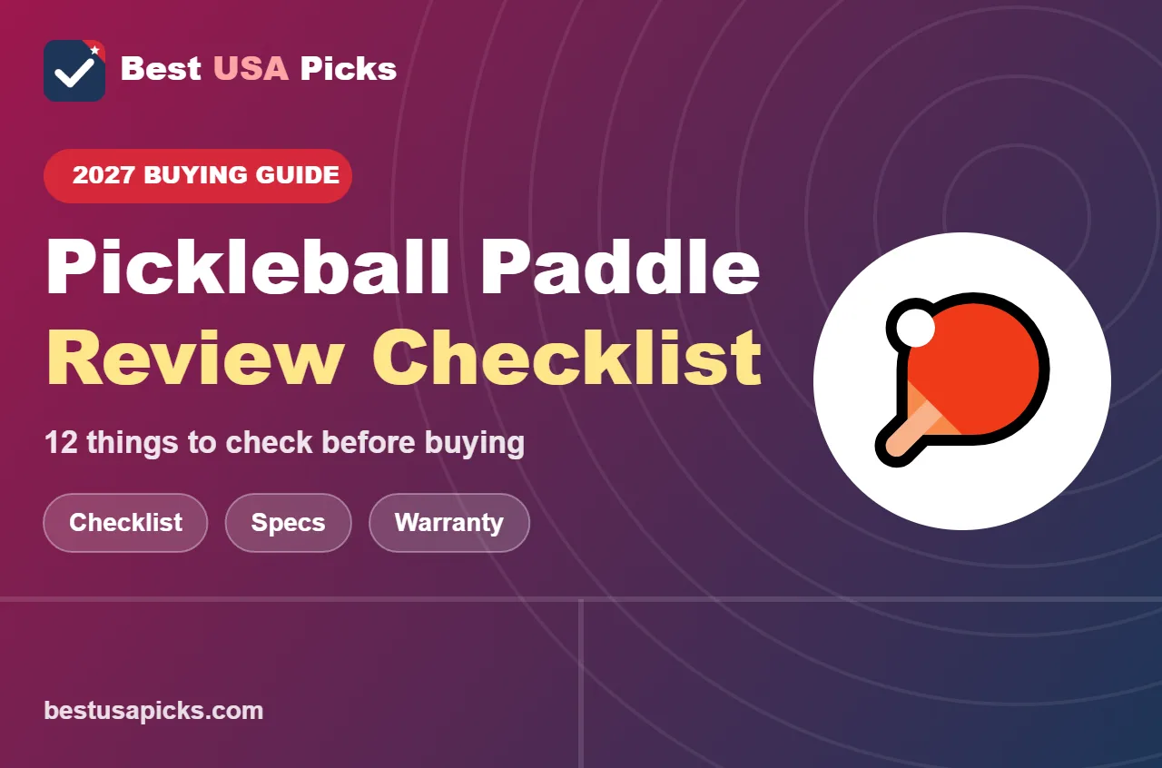 Pickleball paddle review checklist - 2027 buying guide by Best USA Picks